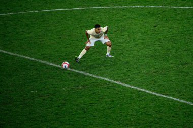 GENEVE, SWitzERLAND - 28 AUGust, 2025: Kaua Elias Nogueira - UEFA Avrupa Konferans Ligi Servette FC - Shakhtar Donetsk 'e karşı Cenevre Stadyumu.