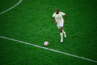 GENEVE, SWitzERLAND - 28 AĞUSTOS, 2025: Marlon - UEFA Avrupa Konferans Ligi Servette FC - Shakhtar Donetsk 'e karşı Cenevre Stadyumu.