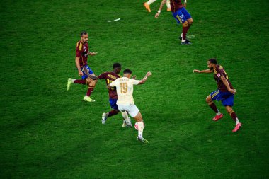 GENEVE, SWitzERLAND - 28 AUGust, 2025: Kaua Elias Nogueira - UEFA Avrupa Konferans Ligi Servette FC - Shakhtar Donetsk 'e karşı Cenevre Stadyumu.