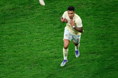 GENEVE, SWitzERLAND - 28 AUGust, 2025: Kaua Elias Nogueira - UEFA Avrupa Konferans Ligi Servette FC - Shakhtar Donetsk 'e karşı Cenevre Stadyumu.