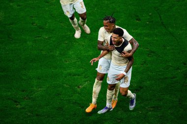 GENEVE, SWitzERLAND - 28 AUGust, 2025: Kaua Elias Nogueira, Kevin - UEFA Avrupa Konferans Ligi Servette FC, Shakhtar Donetsk 'e karşı Cenevre Stadyumu' nda oynanan maç.