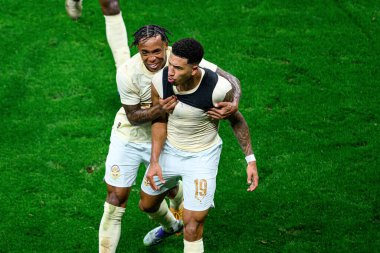 GENEVE, SWitzERLAND - 28 AUGust, 2025: Kaua Elias Nogueira, Kevin - UEFA Avrupa Konferans Ligi Servette FC, Shakhtar Donetsk 'e karşı Cenevre Stadyumu' nda oynanan maç.