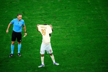 GENEVE, SWitzERLAND - 28 AUGust, 2025: Kaua Elias Nogueira - UEFA Avrupa Konferans Ligi Servette FC - Shakhtar Donetsk 'e karşı Cenevre Stadyumu.