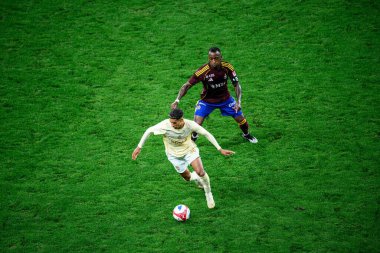 GENEVE, SWitzERLAND - 28 AĞUSTOS, 2025: Georgiy Sudakov - UEFA Avrupa Konferans Ligi Servette FC - Shakhtar Donetsk 'e karşı Cenevre Stadyumu.