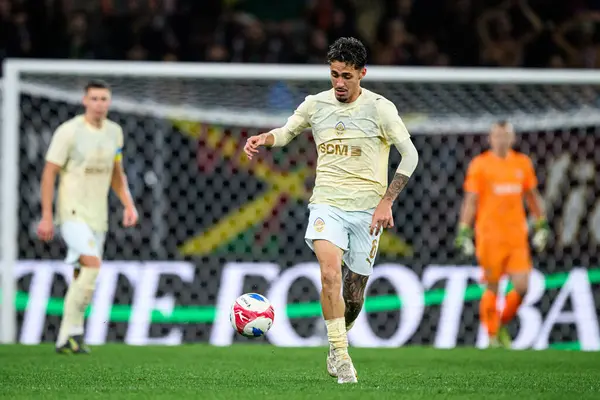 GENEVE, SWitZERLAND - 28 AĞUSTOS, 2025: Marlon Gomes - UEFA Avrupa Konferans Ligi Servette FC - Shakhtar Donetsk 'e karşı Cenevre Stadyumu.