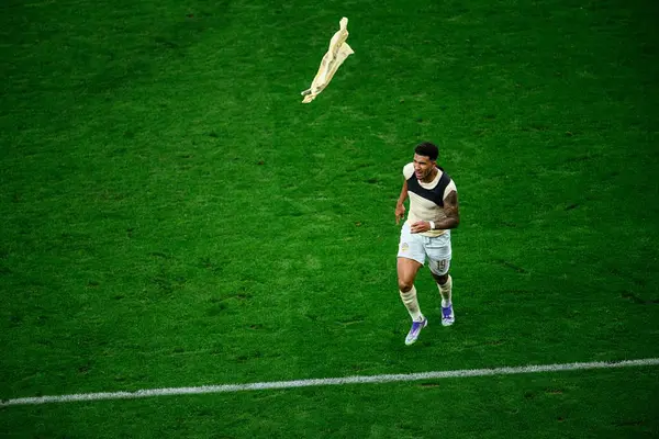 GENEVE, SWitzERLAND - 28 AUGust, 2025: Kaua Elias Nogueira - UEFA Avrupa Konferans Ligi Servette FC - Shakhtar Donetsk 'e karşı Cenevre Stadyumu.