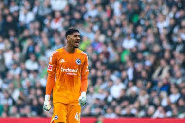 MOENCHENGLADBACH, GERMANY - 27 Eylül 2025: Kaua Santos - Bundesliga Borussia Moenchengladbach-Eintracht Frankfurt maçı Borussia Park 'ta.