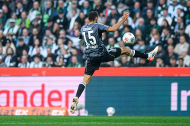 MOENCHENGLADBACH, GERMANY - 27 Eylül 2025: Ellyes Skhiri - Bundesliga Borussia Moenchengladbach-Eintracht Frankfurt maçı Borussia Park 'ta.