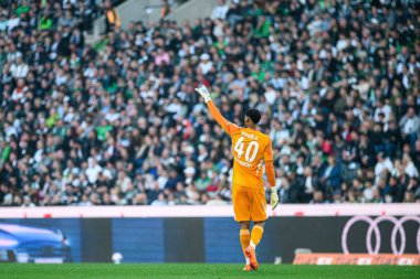 MOENCHENGLADBACH, GERMANY - 27 Eylül 2025: Kaua Santos - Bundesliga Borussia Moenchengladbach-Eintracht Frankfurt maçı Borussia Park 'ta.