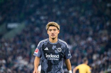 MOENCHENGLADBACH, GERMANY - 27 Eylül 2025: Ritsu Doan - Bundesliga Borussia Moenchengladbach-Eintracht Frankfurt maçı Borussia Park 'ta.