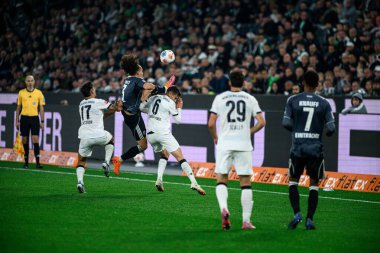 MOENCHENGLADBACH, GERMANY - 27 Eylül 2025: - Borussia Borussia Moenchengladbach-Eintracht Frankfurt maçı Borussia Park 'ta.