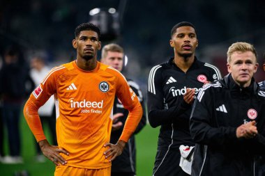 MOENCHENGLADBACH, GERMANY - 27 Eylül 2025: Kaua Santos - Bundesliga Borussia Moenchengladbach-Eintracht Frankfurt maçı Borussia Park 'ta.