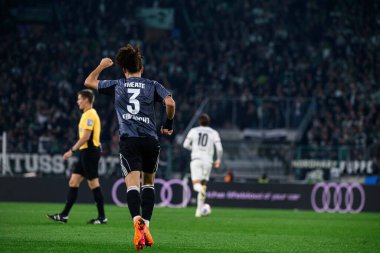 MOENCHENGLADBACH, GERMANY - 27 Eylül 2025: Arthur Theate - Bundesliga Borussia Moenchengladbach-Eintracht Frankfurt maçı Borussia Park 'ta.