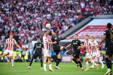 COLOGNE, GERMANY - 28 SEPTEMBER, 2025: - 1.FC Koeln-VfB Stuttgart futbol karşılaşması Rhein Enerji Stadyumu 'nda.