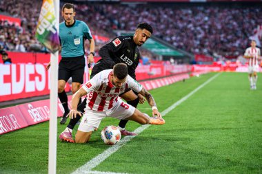 COLOGNE, GERMANY - 28 SEPTEMBER, 2025: Tom Krauss, Tiago Tomas - Bundesliga 1.FC Koeln vs VfB Stuttgart maçı Rhein Energie Stadion 'da.