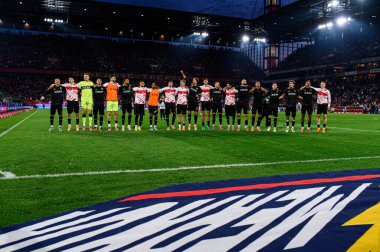 COLOGNE, GERMANY - 28 SEPTEMBER, 2025: - 1.FC Koeln-VfB Stuttgart futbol karşılaşması Rhein Enerji Stadyumu 'nda.