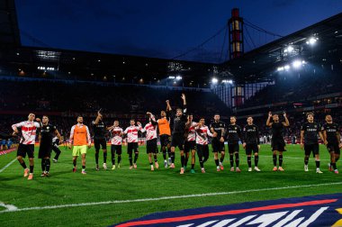 COLOGNE, GERMANY - 28 SEPTEMBER, 2025: - 1.FC Koeln-VfB Stuttgart futbol karşılaşması Rhein Enerji Stadyumu 'nda.