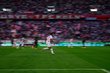 COLOGNE, GERMANY - 28 SEPTEMBER, 2025: - 1.FC Koeln-VfB Stuttgart futbol karşılaşması Rhein Enerji Stadyumu 'nda.