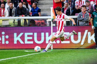 COLOGNE, GERMANY - 28 SEPTEMBER, 2025: Jakub Kaminski - 1.FC Koeln vs VfB Stuttgart futbol maçı Rhein Energie Stadion 'da.