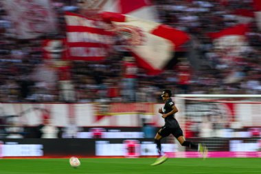 COLOGNE, GERMANY - 28 SEPTEMBER, 2025: Luca Jaquez - 1.FC Koeln vs VfB Stuttgart futbol maçı Rhein Energie Stadion 'da.