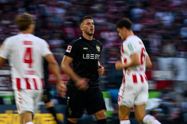 COLOGNE, GERMANY - 28 SEPTEMBER, 2025: Erdin Demiroviç - 1.FC Koeln-VfB Stuttgart futbol karşılaşması Rhein Energie Stadion 'da.
