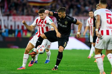 COLOGNE, GERMANY - 28 SEPTEMBER, 2025: Erdin Demiroviç - 1.FC Koeln-VfB Stuttgart futbol karşılaşması Rhein Energie Stadion 'da.