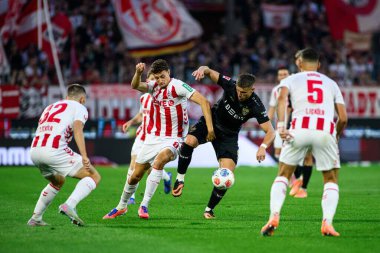 COLOGNE, GERMANY - 28 SEPTEMBER, 2025: Erdin Demiroviç - 1.FC Koeln-VfB Stuttgart futbol karşılaşması Rhein Energie Stadion 'da.