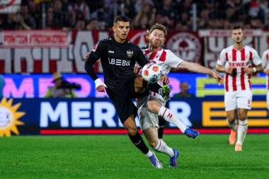 COLOGNE, GERMANY - 28 SEPTEMBER, 2025: - 1.FC Koeln-VfB Stuttgart futbol karşılaşması Rhein Enerji Stadyumu 'nda.