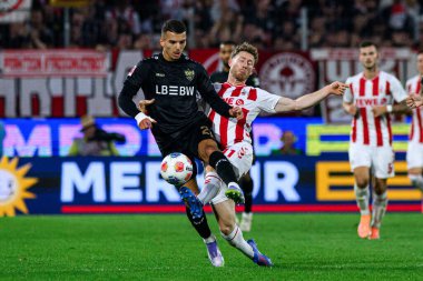 COLOGNE, GERMANY - 28 SEPTEMBER, 2025: - 1.FC Koeln-VfB Stuttgart futbol karşılaşması Rhein Enerji Stadyumu 'nda.