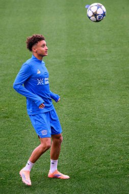LEVERKUSEN, GERMANY - 30 SEPTEMBER, 2025: Elise Ben Seghir - UEFA Champions League, MD-1, practice FC Bayer 04 Leverkusen at BayArena. 