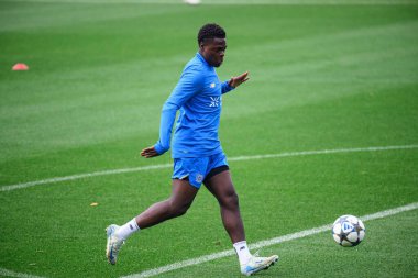LEVERKUSEN, GERMANY - 30 SEPTEMBER, 2025: Ken Izekor - UEFA Champions League, MD-1, practice FC Bayer 04 Leverkusen at BayArena. 