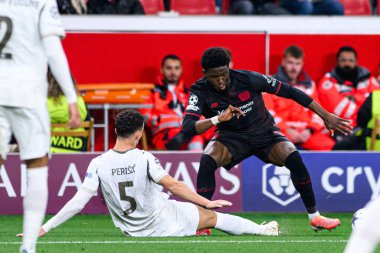 LEVERKUSEN, GERMANY - 1 OCTOBER, 2025: Axel Tape - The UEFA Champions League football match between Bayer 04 Leverkusen vs PSV Eindhoven at BayArena.