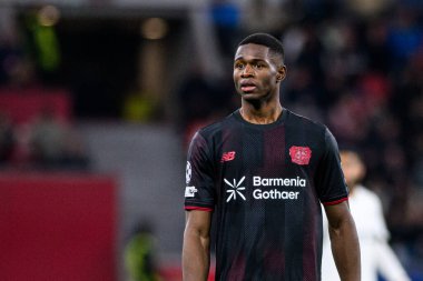 LEVERKUSEN, GERMANY - 1 OCTOBER, 2025: Christian Kofane - The UEFA Champions League football match between Bayer 04 Leverkusen vs PSV Eindhoven at BayArena.