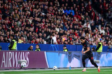 LEVERKUSEN, GERMANY - 1 OCTOBER, 2025: Malik Tillman - The UEFA Champions League football match between Bayer 04 Leverkusen vs PSV Eindhoven at BayArena.