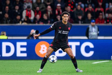 LEVERKUSEN, GERMANY - 1 OCTOBER, 2025: Jarell Quansah - The UEFA Champions League football match between Bayer 04 Leverkusen vs PSV Eindhoven at BayArena.