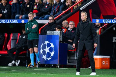 LEVERKUSEN, GERMANY - 1 OCTOBER, 2025: Kasper Hjulmand - The UEFA Champions League football match between Bayer 04 Leverkusen vs PSV Eindhoven at BayArena.