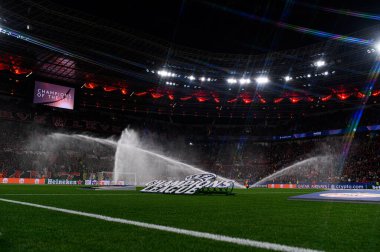 LEVERKUSEN, GERMANY - 1 OCTOBER, 2025:  - The UEFA Champions League football match between Bayer 04 Leverkusen vs PSV Eindhoven at BayArena.