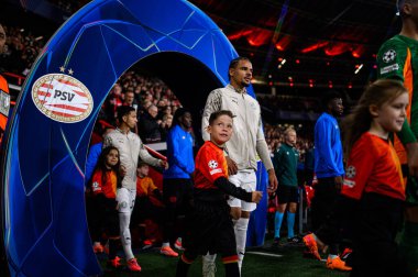 LEVERKUSEN, GERMANY - 1 OCTOBER, 2025:  - The UEFA Champions League football match between Bayer 04 Leverkusen vs PSV Eindhoven at BayArena.