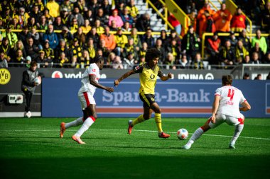 DORTMUND, GERMANY - 4 Ekim 2025: Karim Adeyemi - 1.Bundesliga maçı Borussia Dortmund - RB Leipzig 'e karşı Signal Iduna Park.