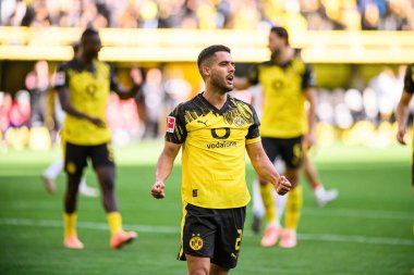 DORTMUND, GERMANY - 4 Ekim 2025: Yan Couto - 1.Bundesliga maçı Borussia Dortmund - RB Leipzig 'e karşı Signal Iduna Park.