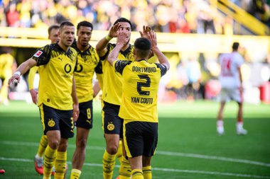 DORTMUND, GERMANY - 4 Ekim 2025: Yan Couto - 1.Bundesliga maçı Borussia Dortmund - RB Leipzig 'e karşı Signal Iduna Park.