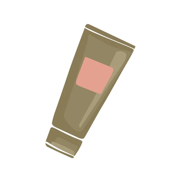 Vector Hand Cream Tube Minimalista Cosmetic Skin Care Produto Ilustração — Vetor de Stock