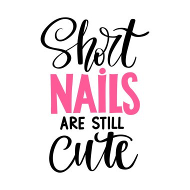 Tırnak Vektörü el yazısı harf cümlesi. Tırnak Stüdyosu, Manikür Ustası, Güzellik Salonu, Yazdırma Posteri, Dekoratif Kart. Kaligrafi Çizimi.