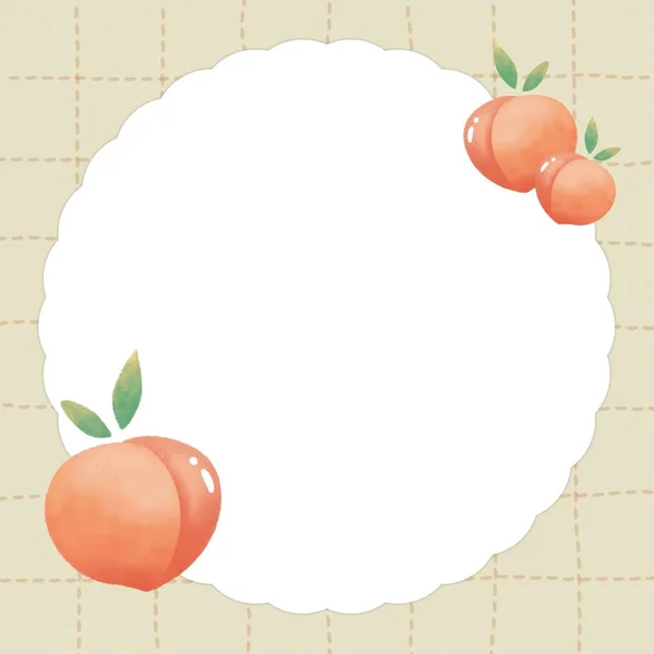 Peach Theme Can Use Background Memo Notepad — Stock Photo, Image