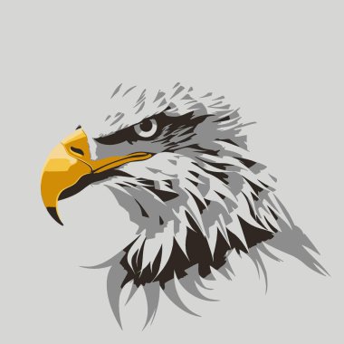 Kartal Vektör Sanat Kuşu, Raptor, Predator, Vahşi Yaşam, Simge.