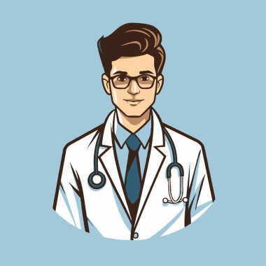 Doktor Vektör Sanatı Sade Arkaplan Hekimi, Tıp Profesyoneli, Sağlık Hizmetleri, Simge.