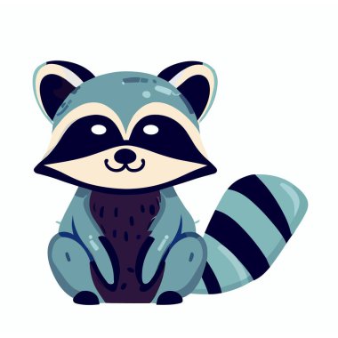 Raccoon, Sweet Raccoon Graphic for Wildlife and Forest Designs clipart