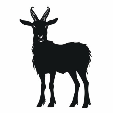 Goberian silueti, Ebedi Siyah ve Beyaz Vektör Siluet Tasarımı.