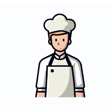 Vector of a Male Chef, Talented Chef Graphic for Culinary Themes clipart