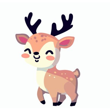 Deer, Cute Deer Graphic for Wildlife and Forest Concepts clipart